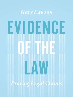 cover image of Evidence of the Law